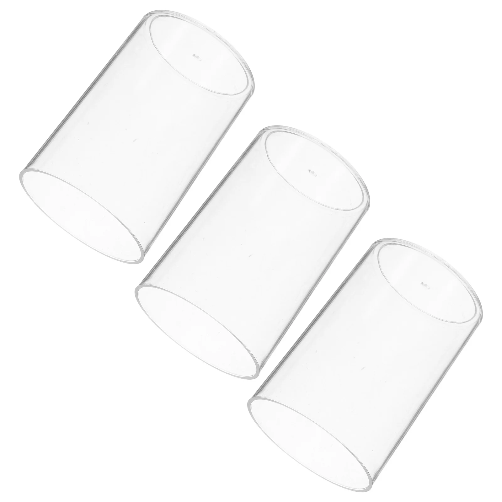 3 Stücke Klar Schreibtisch Stifthalter Acryl Schreibwaren Organizer Box für Bleistifte Marker Buntstifte Make-Up Pinsel Tasse Büro Schule Versorgung