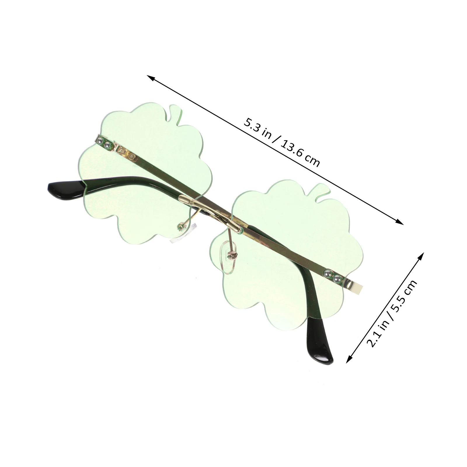 

1 Pair Unisex Rimless Sunglasses For Party Festival Party Glasses Cosplay Cool Decor Costume Prop Fashion Accessory