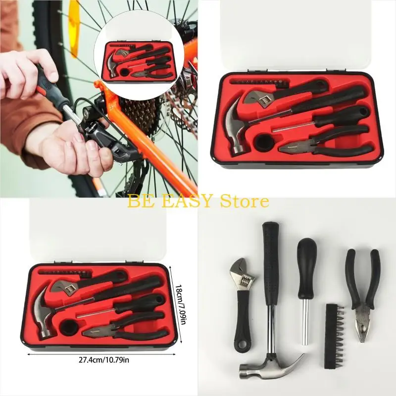 

E28F 17pcs Аппаратный инструмент инструмент ручной инструмент ручной гаечный ключ