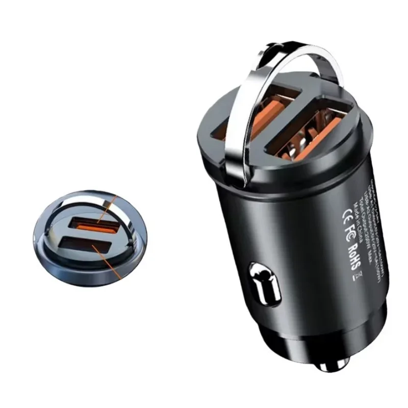 QC3.0 PD Mini Car Charger 12-24V Lighter Fast Charging Car USB Type C Charger for Xiaomi Samsung Huawei IPhone Power