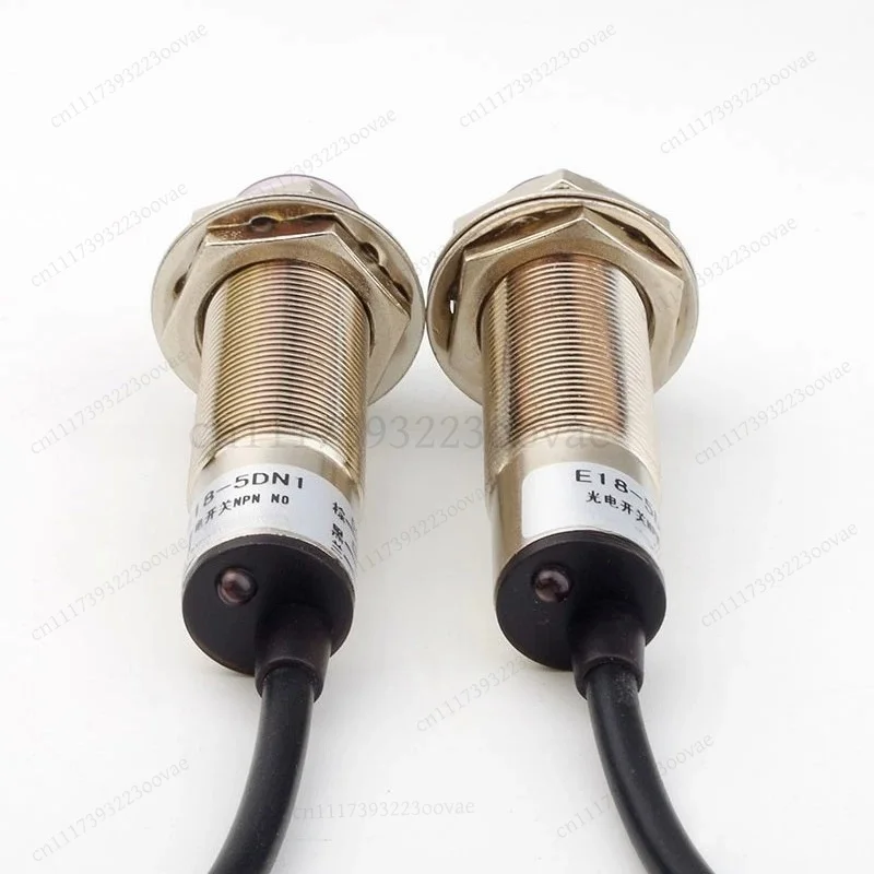 LF-M18 Infrared Photoelectric Switch Sensor DC 3-Wire Normally Open 5M E3F-5DN1 Copper Tube, Replacement Part