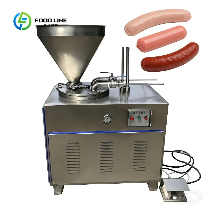 

Customized 50L Stainless Steel Hydraulic Fully Automated Sausage Filler Stuffer Enema Machine Commercial Use