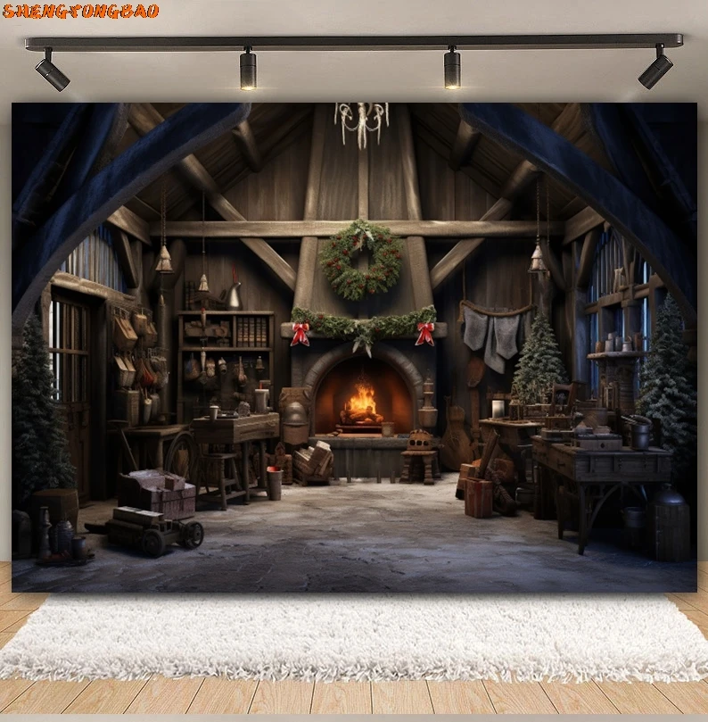 คลังสินค้าคริสต์มาสฉากหลังXmas TreeฤดูหนาวVINTAGEไม้House Plankชั้นวางหน้าต่างครอบครัวการถ่ายภาพพื้นหลังตกแต่ง