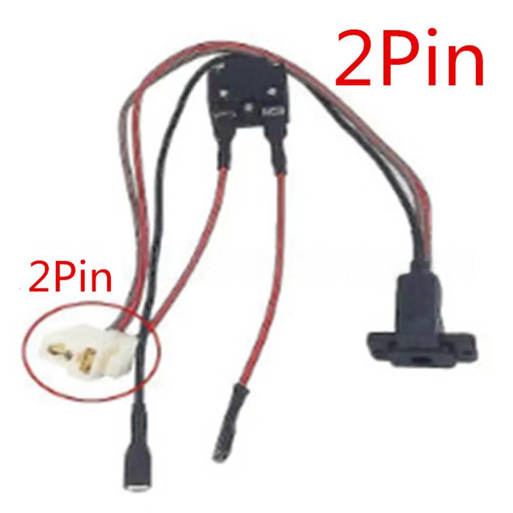 1pc Children Electric Vehicle Charger Socket 6V/12V/24V Electric Car Charging Port Charger Socket With Wire Power Tools