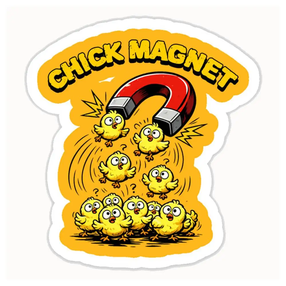 Chick Magnet Waterproof Stickers For Decorating Car Windows Motorcycles And Computers.