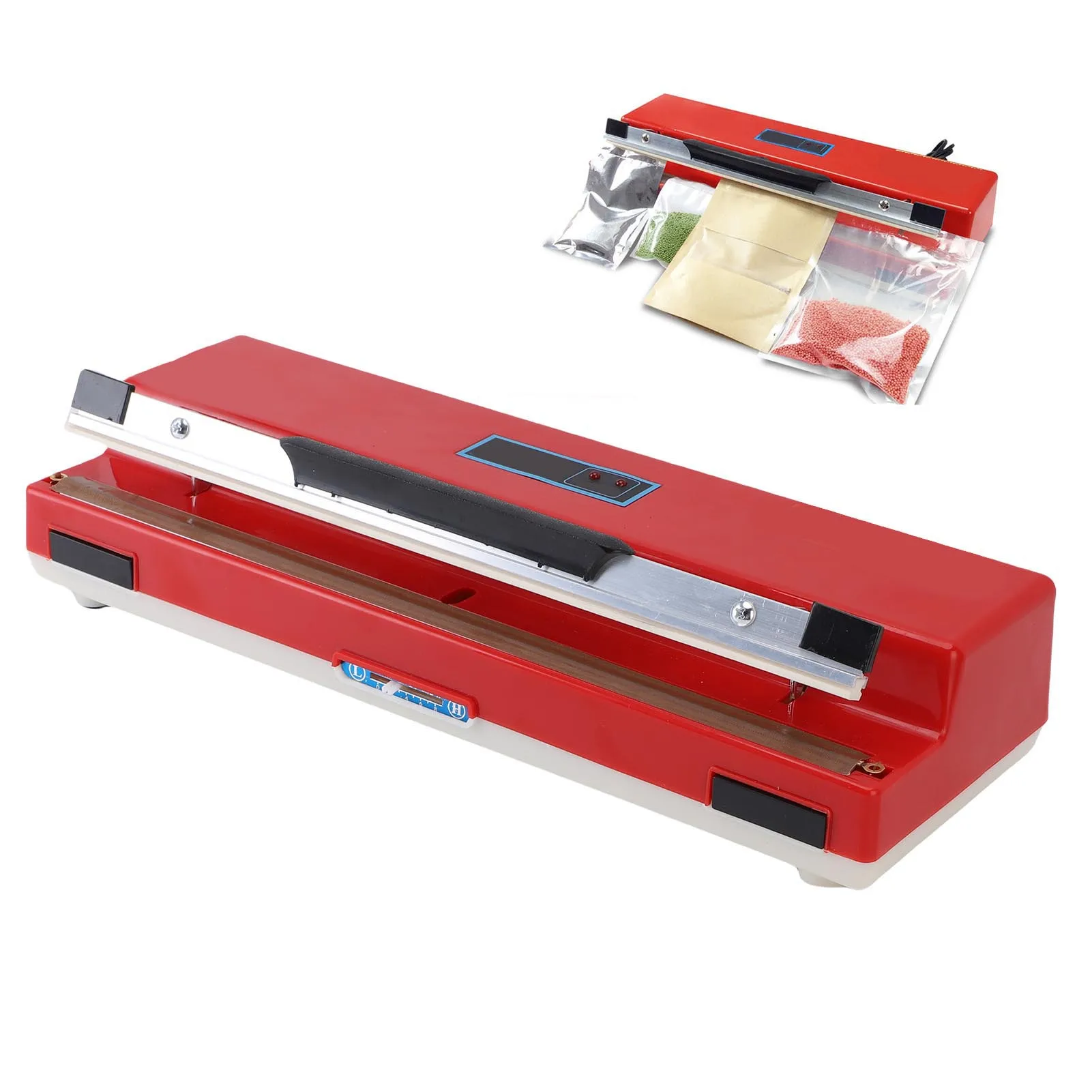 

Bag Sealer Manual Bag Sealer Temperature Adjustable Multifunctional 3mm Sealing Wide Bag Sealing Machine for Kitchen Supermarket