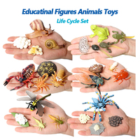 Life Cycle Playset Duck Model Toy crocodile Insect figures Marine Animals Montessori Action Figure Animal Figurines for Children