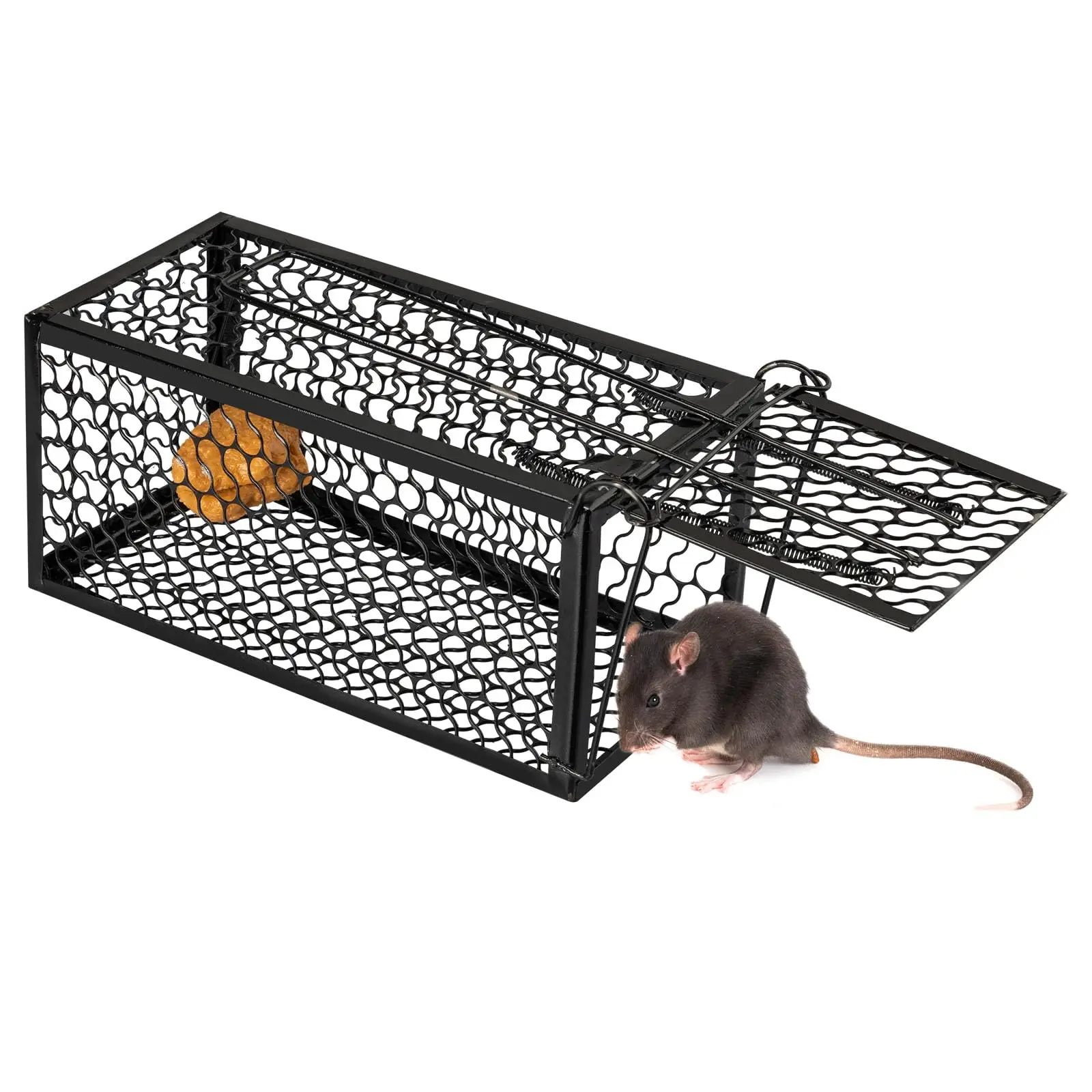 Humane Rat Traps Reusable Mouse Traps for Indoor/Outdoor Use, No-Kill Live Capture for Chipmunks, Rats, Mice