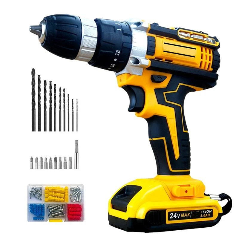 Professional Factory Cordless Hammer Drill Machine China Drilling Electric 21V Price Charge Cordless Combo Drill Kit