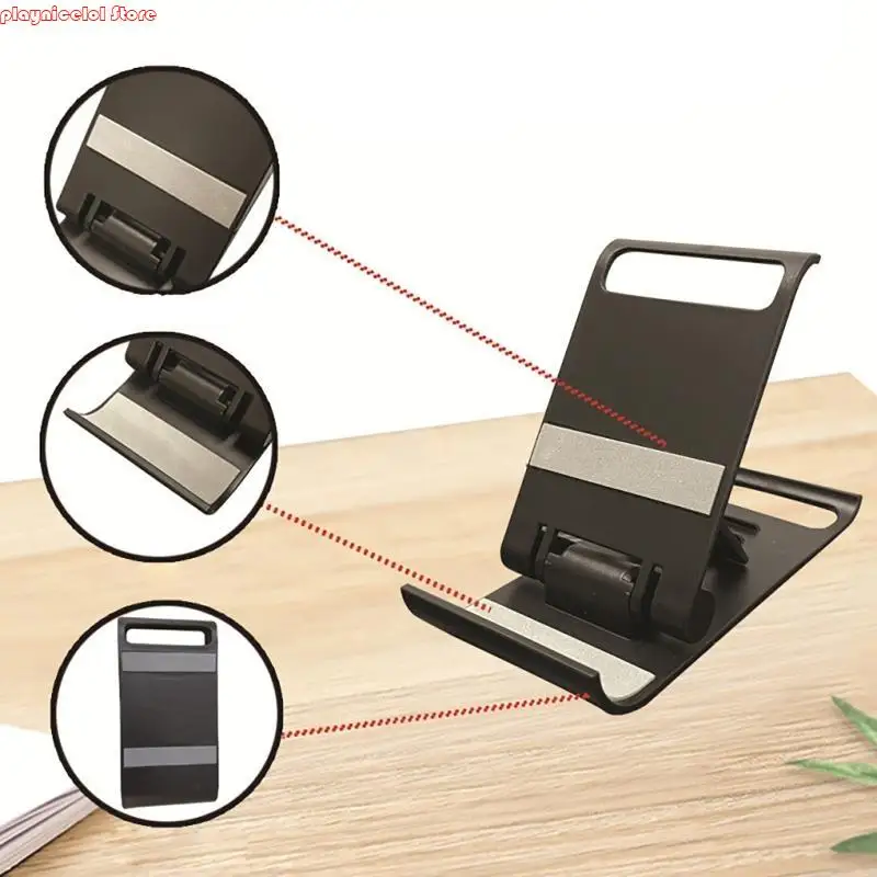 E8BA حامل الهاتف القابل للتعديل مكتب حامل مهد الهاتف القابل للطي للهاتف المحمول حامل مكتب بلاستيك حامل مريح