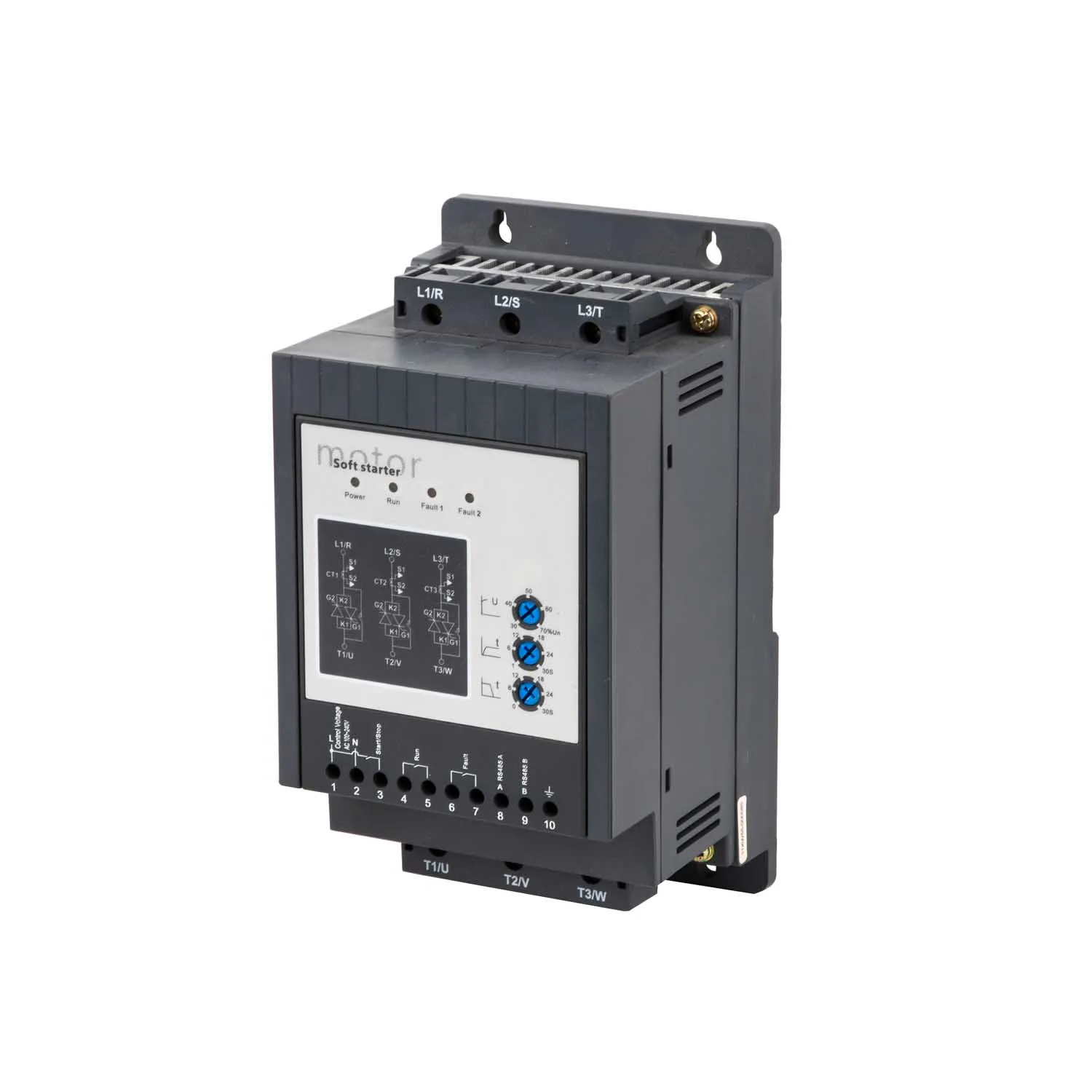 3 phase control SSR series soft starter 480V 500V 45kW 75A Three phase input and three phase output for water pump