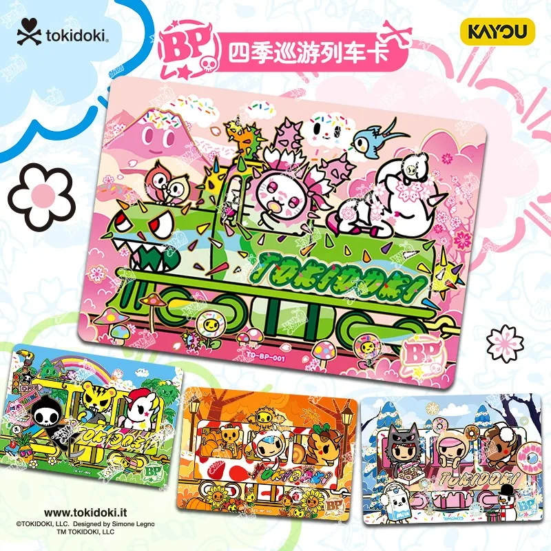 KAYOU Tokidoki Unicorn Collectible Trading Card Box BP Rare Flash Cards Circus Train Cartoon Collection Toy Gift for Kids Fans