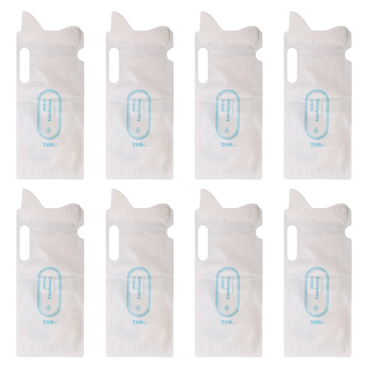 

A73U 8 шт. одноразовые мешки для мочи, 700 мл мешки для мочи для путешествий, кемпинга, аварийного и дорожного замятия, мешки для мочи с мужчинами, женщинами