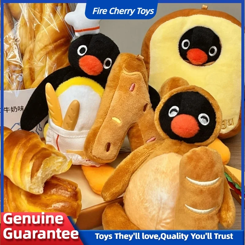 جديد Pingu Pengu الخبز سوبرمان دسم نخب كريم الخبز نخب Kawaii دمية دمية قلادة ألعاب من القطيفة جمع مهرجان متعة الهدايا