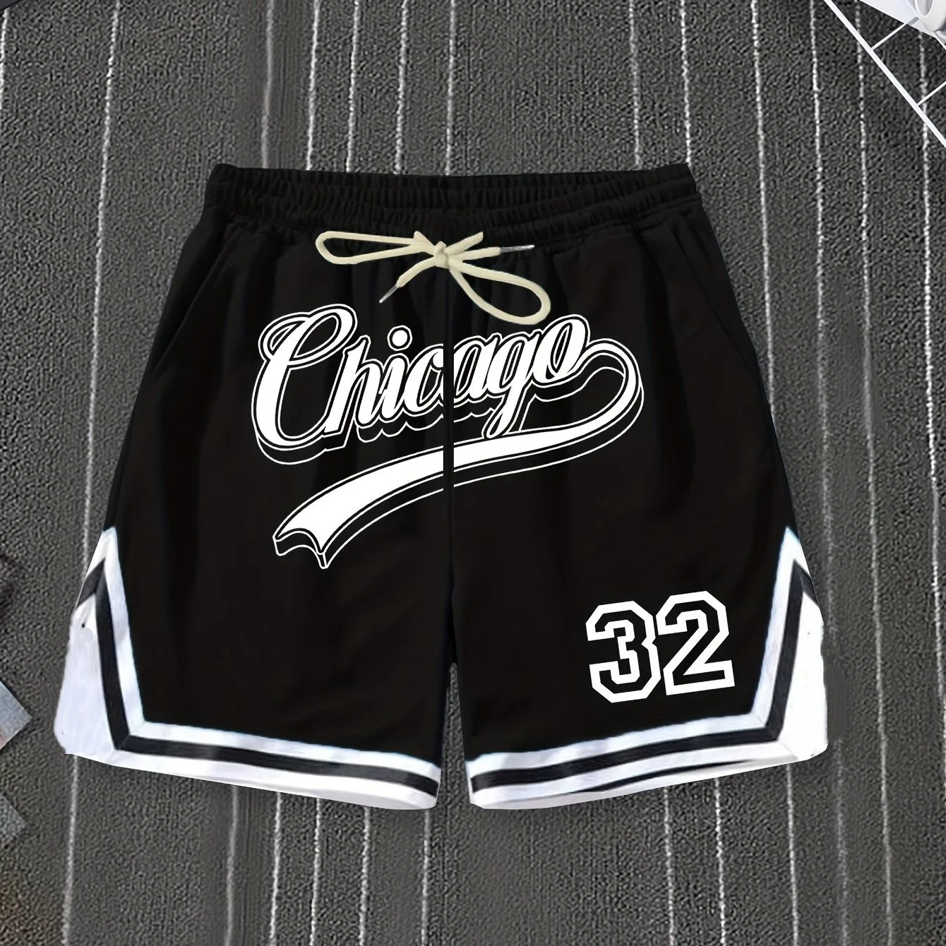 

Новые баскетбольные шорты Chicago 32 в стиле ретро 2026 года, мужские быстросохнущие шорты для повседневной носки и тренировок, Y2K