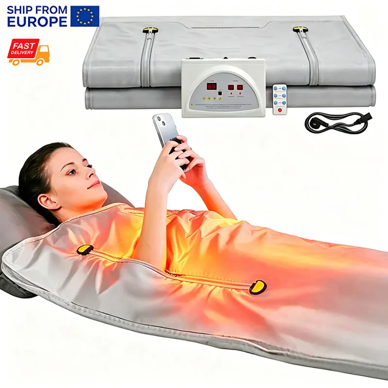 Coperta Riscaldante per Sauna, Coperta Riscaldata per Casa con Temperatura Regolabile e Timer, Ideale per il Relax in Casa