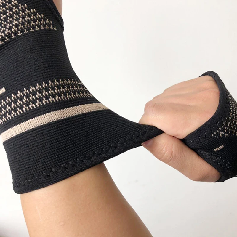 Copper Wrist Support Professional Wristband Sports Compression Gloves Wrist Guard Arthritis Gloves Elastic Palm Brace Sleeve