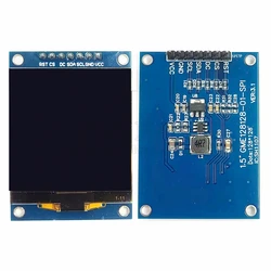 1.5 Inç OLED Ekran Modülü SPI IIC 7Pin 128*128 COG SH1107 Sürücü Beyaz LCD Ekran Düşük Güç Tüketimi 3.3V