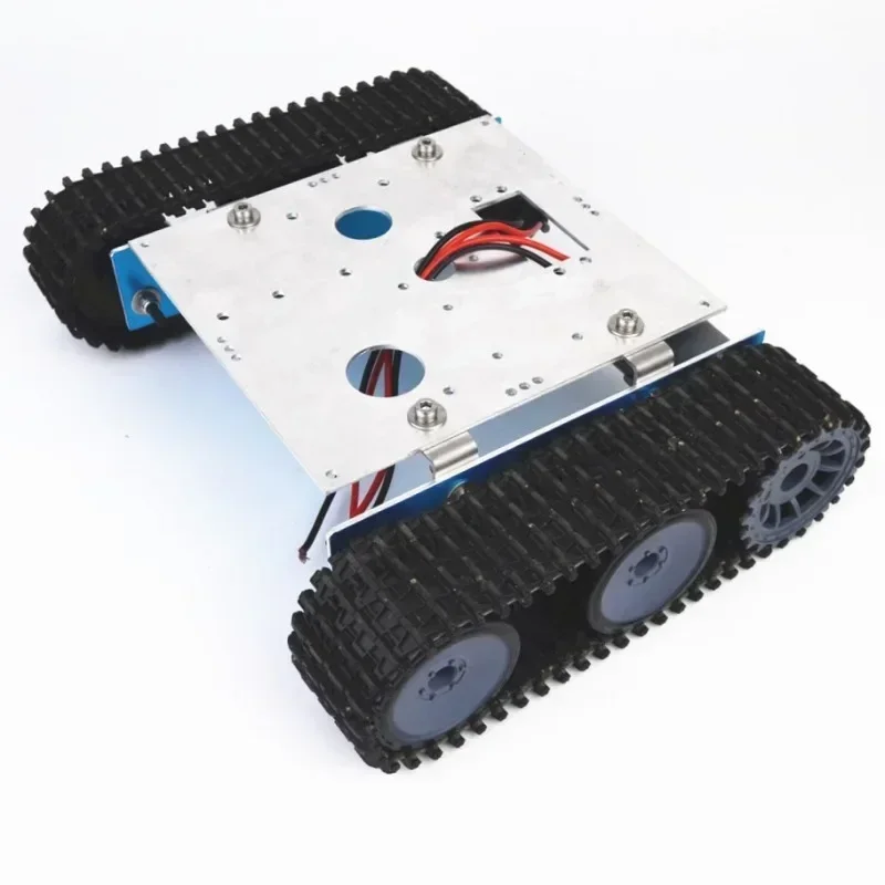 アルミニウム合金フレーム、rcおもちゃの戦車ロボットシャーシに適しています、dc9-12vクローラーシャーシ、arduino組み立てキット用