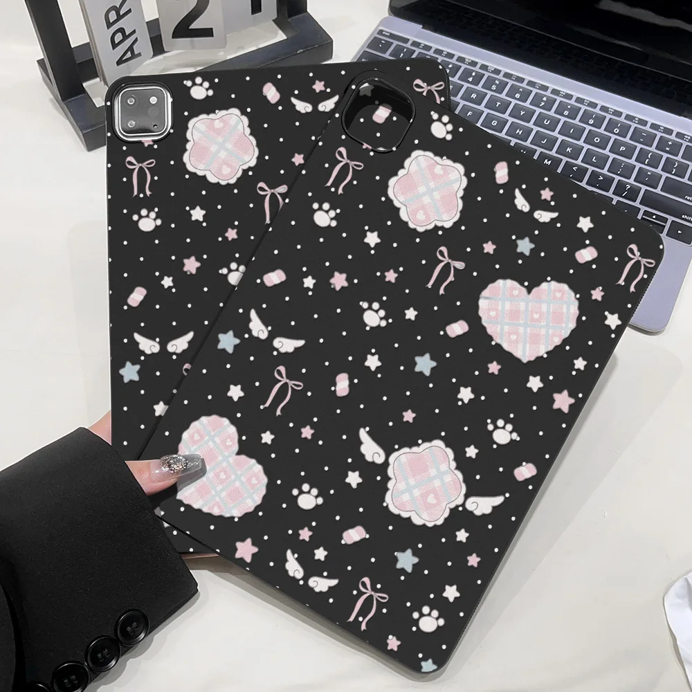 Matte Tablet Protective Case for For Apple iPad Air 11 2025 2026 Pro 12.9 13 11 10.5 Mini 2024 2021 Sweet Girly Pattern Cover
