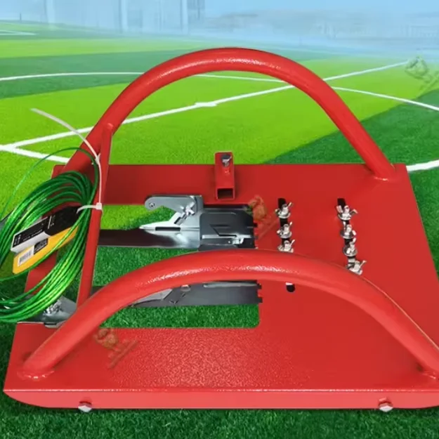 Oulin Steel Rubber 1.5mm Thick Court Installation Line Cutter Artificial Turf Marking Durable Outdoor Tool for Soccer Fields