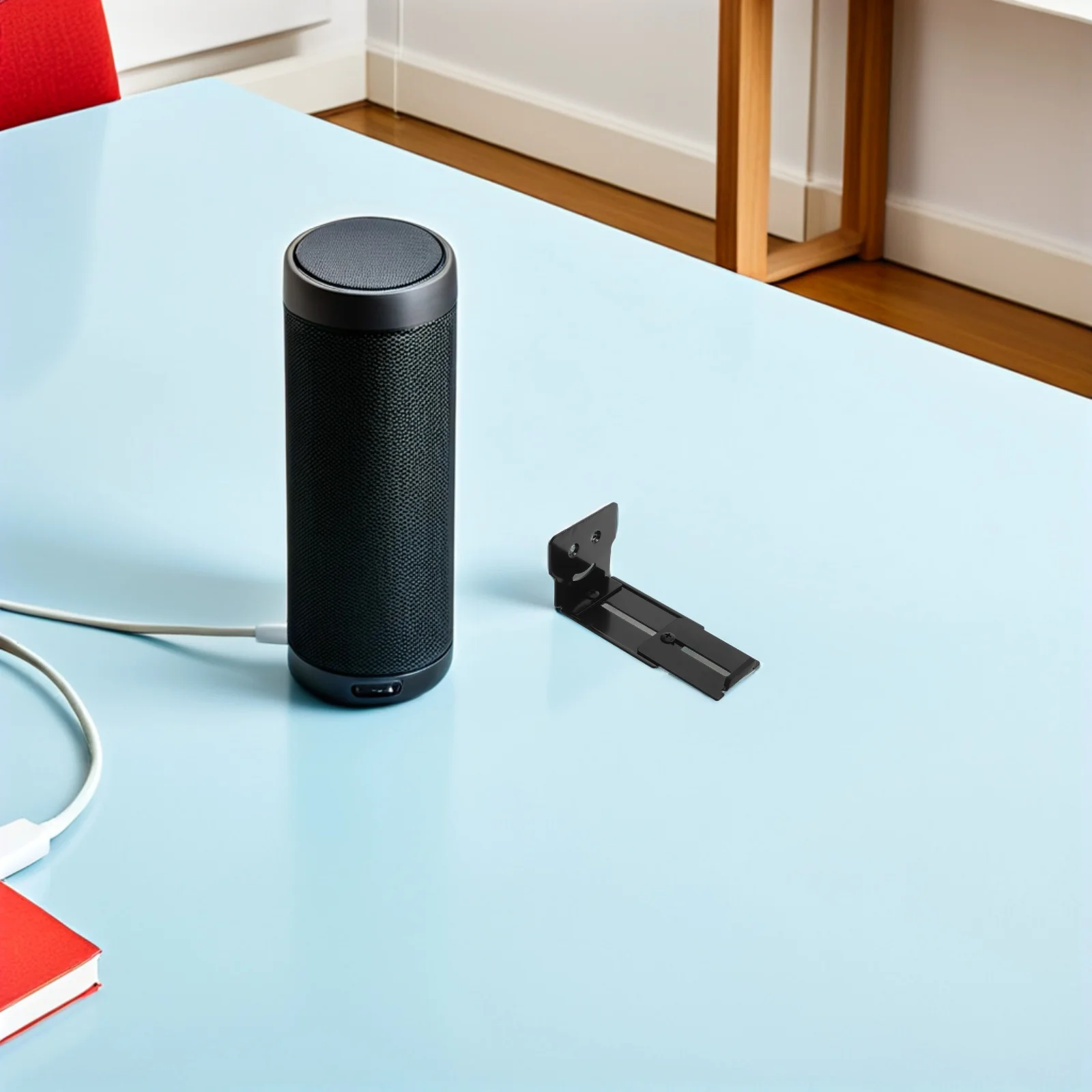 

2pcs Sound Bar Mounts Under Adjustable 3.14-5.1 Inch Depth Speaker Wall Mount Bracket For Heavy Duty Metal