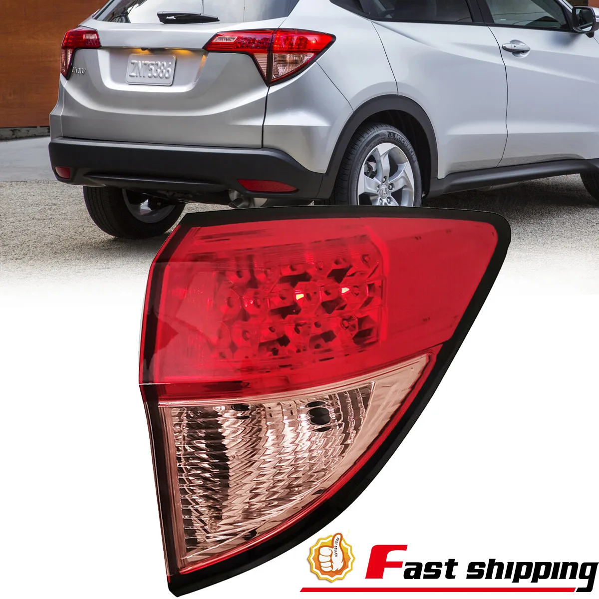 Fit 2016 2017 2018-2022 Honda HRV HR-V Outer Red Tail Light Passenger Side Lamp