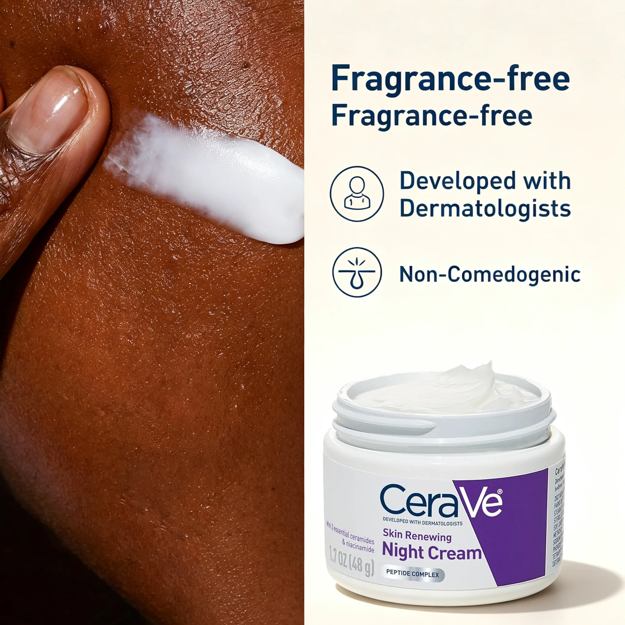 CeraVe Skin Renewing Night Cre - Ceramide Complex Cream review and price