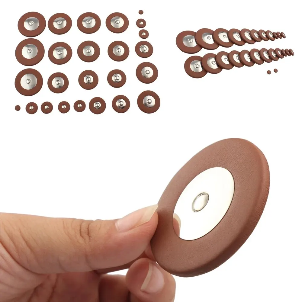 Saxophone Pads Universal Button Leather Pads Woodwind Instrument Accessories For Tenor Alto Soprano Sax Musical Instrument Part