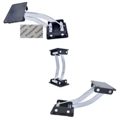 1Pcs Sofa Couch Backrest Front Black Moving Adjustment Swing Hinge Bracket