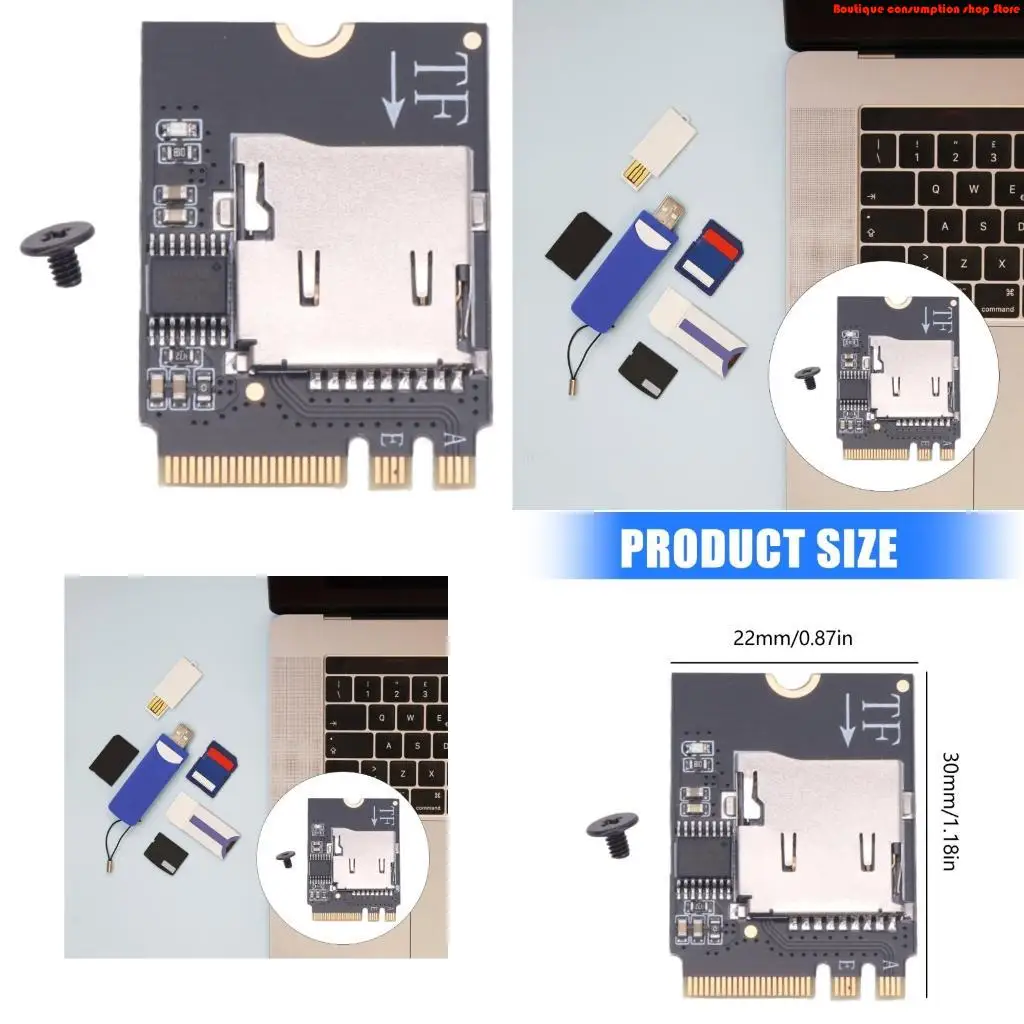 L9NA M.2 A/E TF Converter With Toolless Installation Rapid Data Transfer Wide System Support