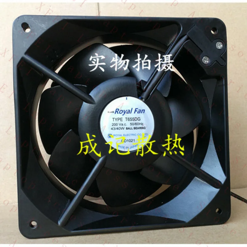 

D 1pcs FOR Royal Fan TYPE T655DG 200V 43/40W 16055 full metal fan