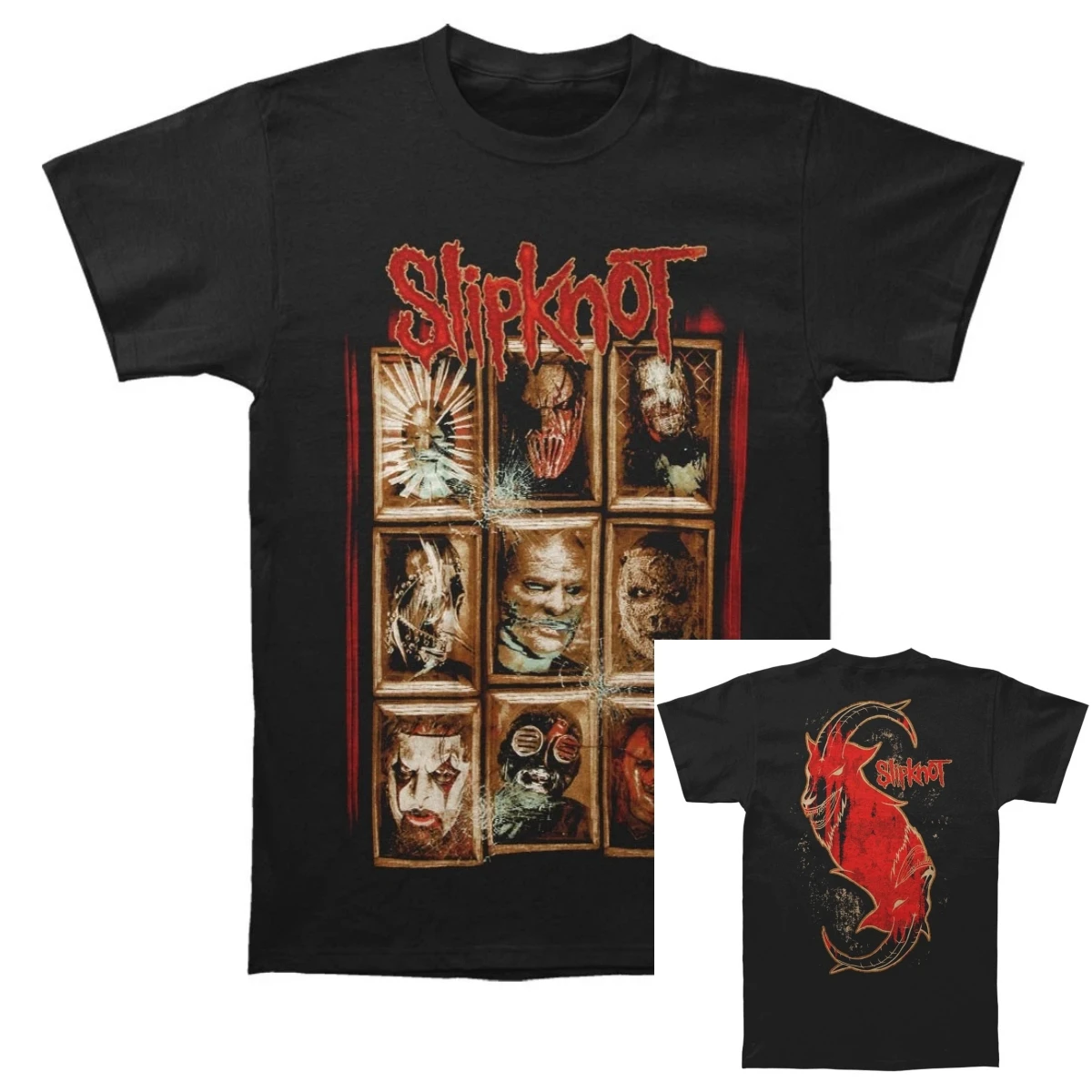 Ghosting SLIPKNOT Dark Gothic Style Band T-Shirt 100% Cotton Graphic Tee Men Women Summer Streetwear Top