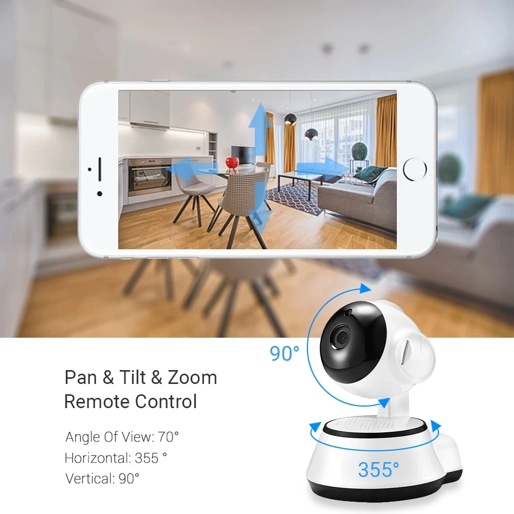 IP Camera V380 Pro HD Cloud Smart Surveillance Home Wireless Intelligent Auto Tracking Of Human Camera CCTV Network Wifi Camera