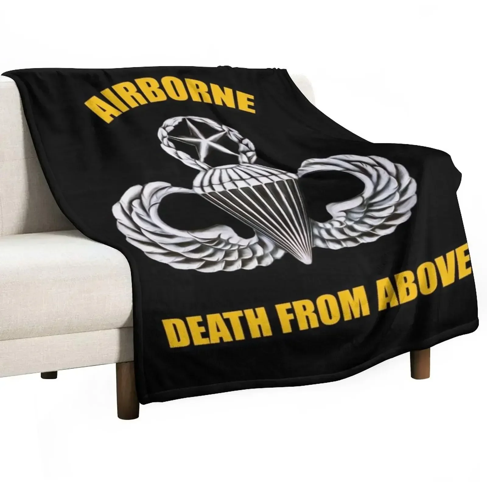 

Airborne Death from Above Throw Blanket blankets and throws Shaggy Blankets