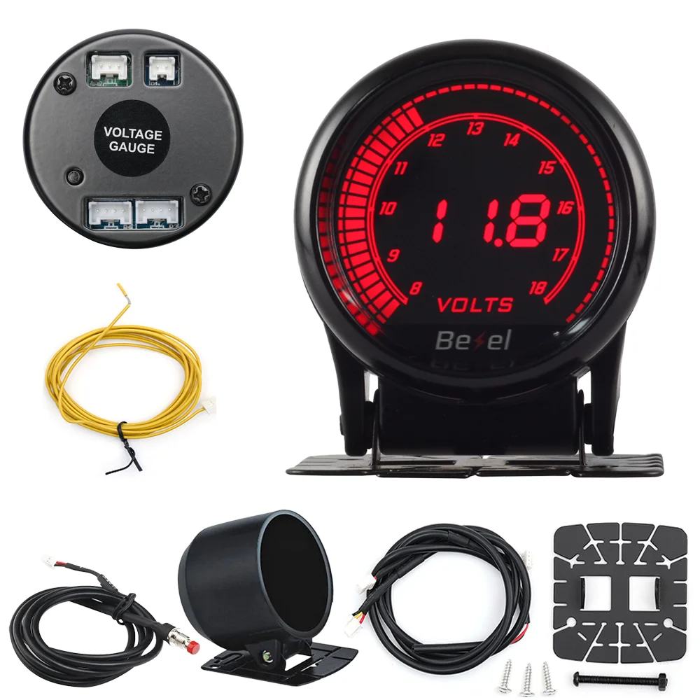 HA Accessories 2Inch 52mm Digital Auto Gauge Meter 10Color Oil Pressure Turbo Boost EGT Exhaust Temp Tachometer Water Oil Temp