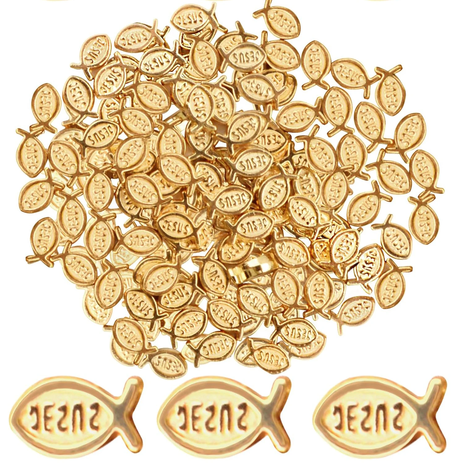 

100 шт. бусин-разделителей «Рыба Иисуса», религиозные бусины-талисманы, тибетские бусины из сплава в форме христианской рыбы, свободные бусины для изготовления браслетов и ожерелий своими руками