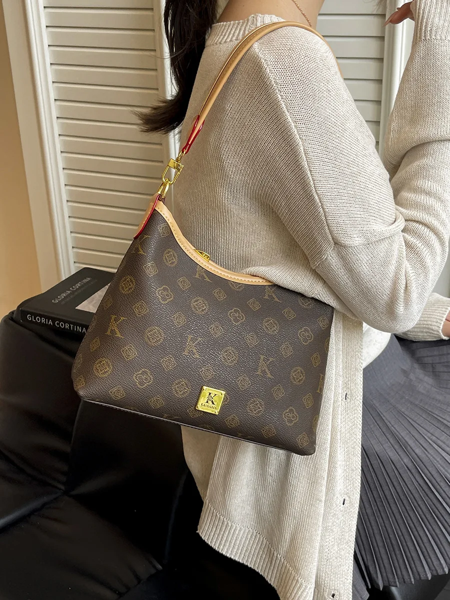 

Высококачественная сумка-тоут большой вместимости, ретро-стиль, новая европейская классическая сумка через плечо, сумка под мышками