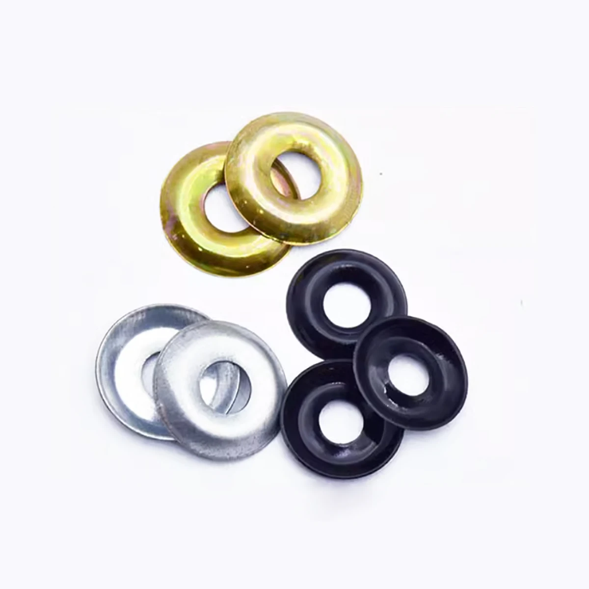 Fish Eye Gasket Self Tapping Rivet Screw Countersunk Hole Hollow Bowl Shaped Decorative Concave Convex Circular Gasket