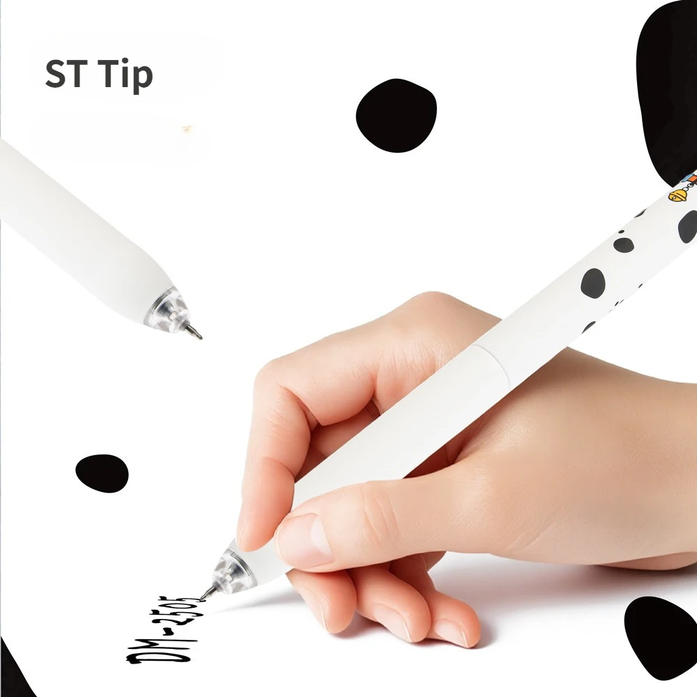 4Pcs/Set Cute Dog Gel Pen ST 0.5mm Movable Ears Black Ink Student Writing Pen Funny Stationery School Office Supplies Kids Gift