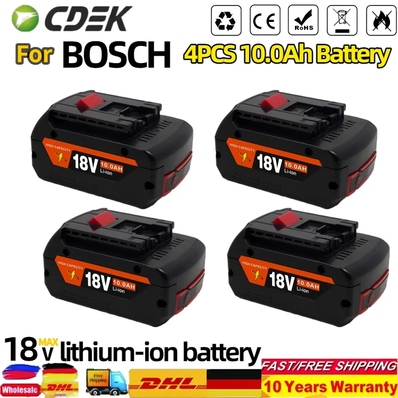 

High-PerformanceFor BOSCH 18V 6.0Ah LITHIUM-ION BATTERY GBA 18V 10/12AhProfessional GBA GSR GSB BAT609⚡Rechargeable Battery