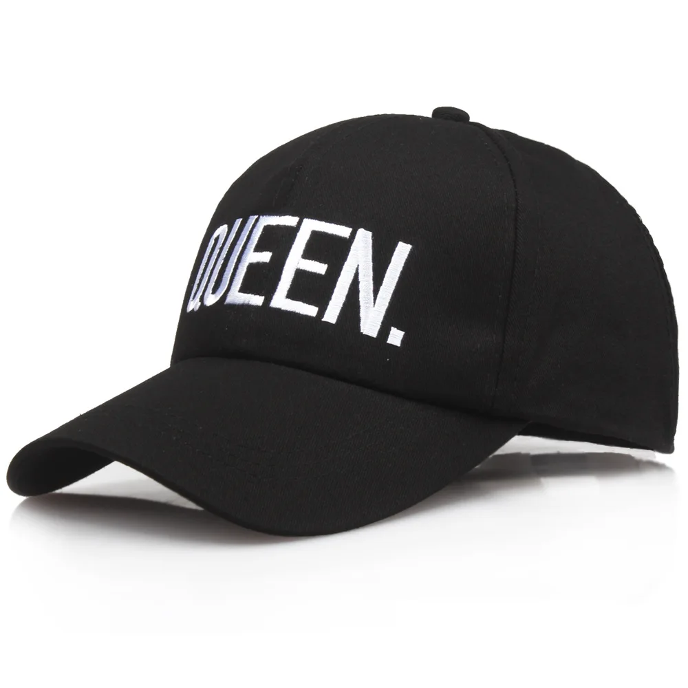 King Queen Print Baseball Caps  Men Women Letter Embroidery Couple Streetwear Snapback Hip Hop Caps Mesh Summer Sun Dad Hat