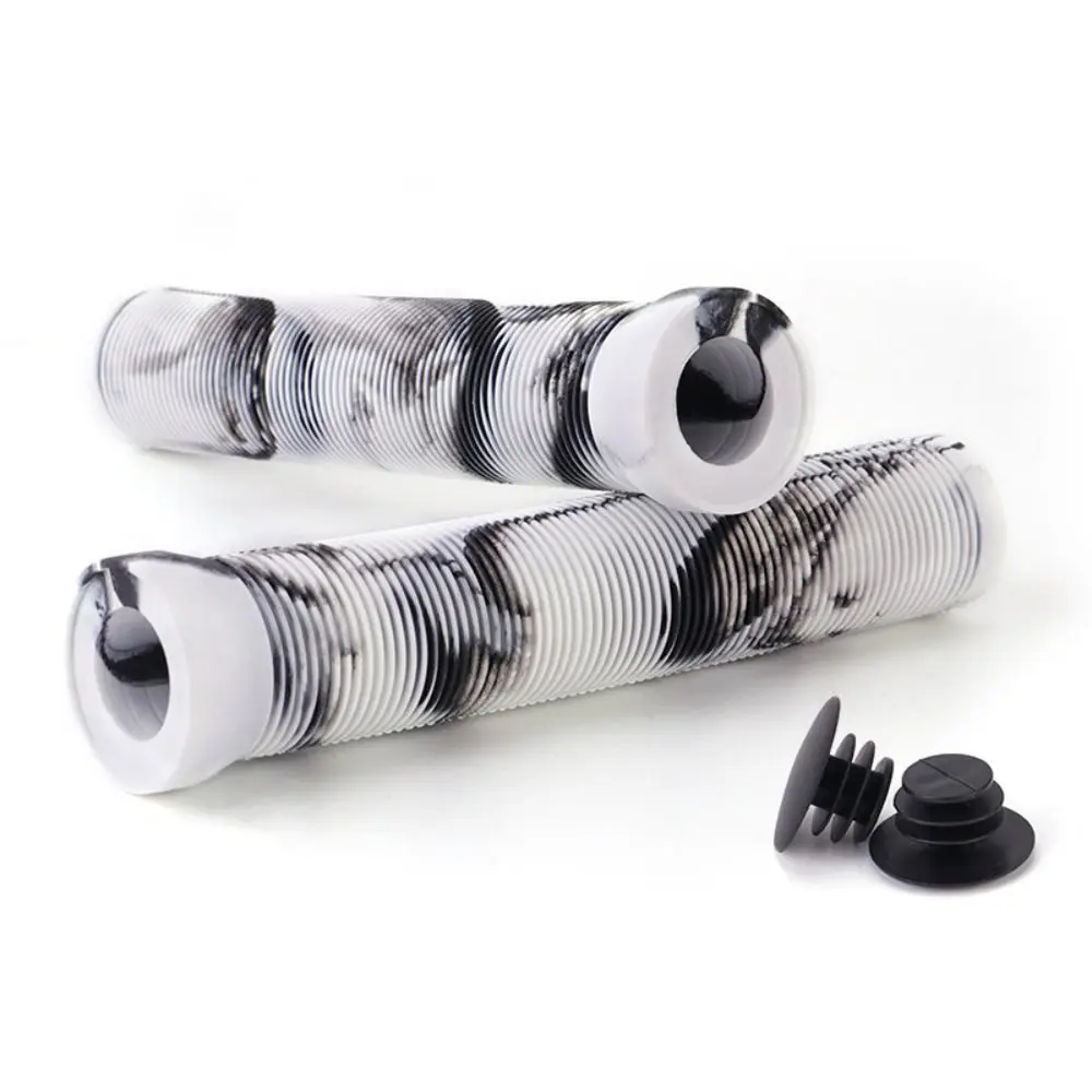 Rubber MTB Bike Grip Comfortable Antiskid Cuff Rubber Grip Anti-shock Anti-slip Bike Handlebar Grip Scooter Bicycle