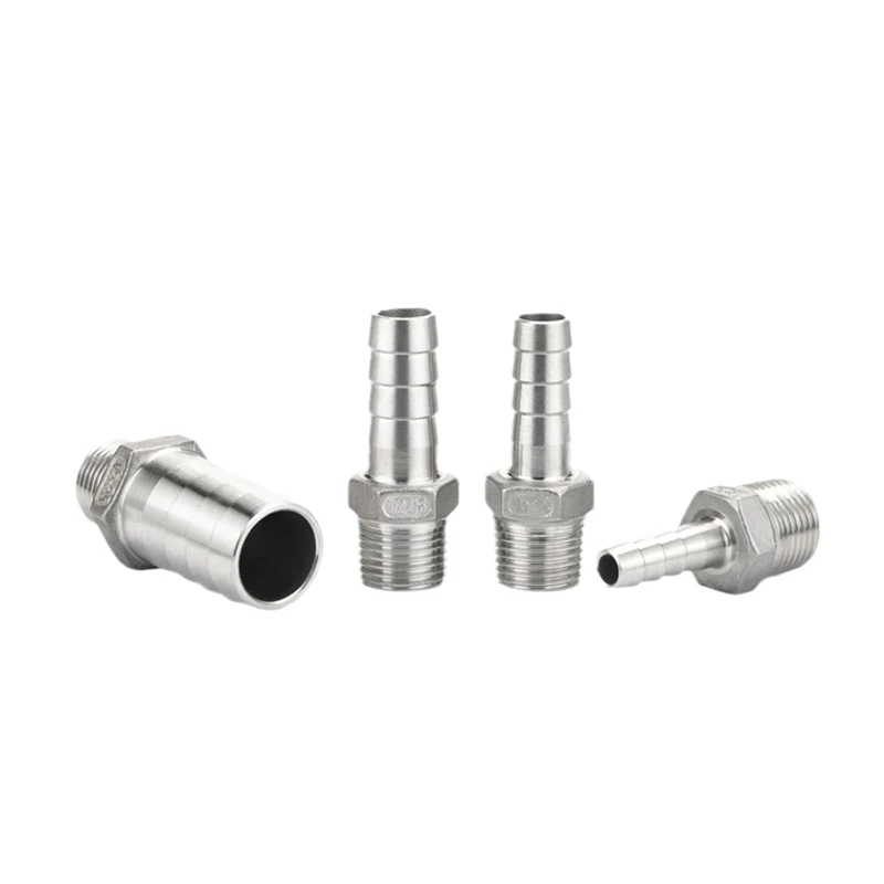 Schlauchanschluss aus 304 Edelstahl, 1/8' 1/4' 3/8' 1/2' BSP Außengewinde, Rohrfitting, Pagodenverbinder, Kupplung, Endstück – Detail 8