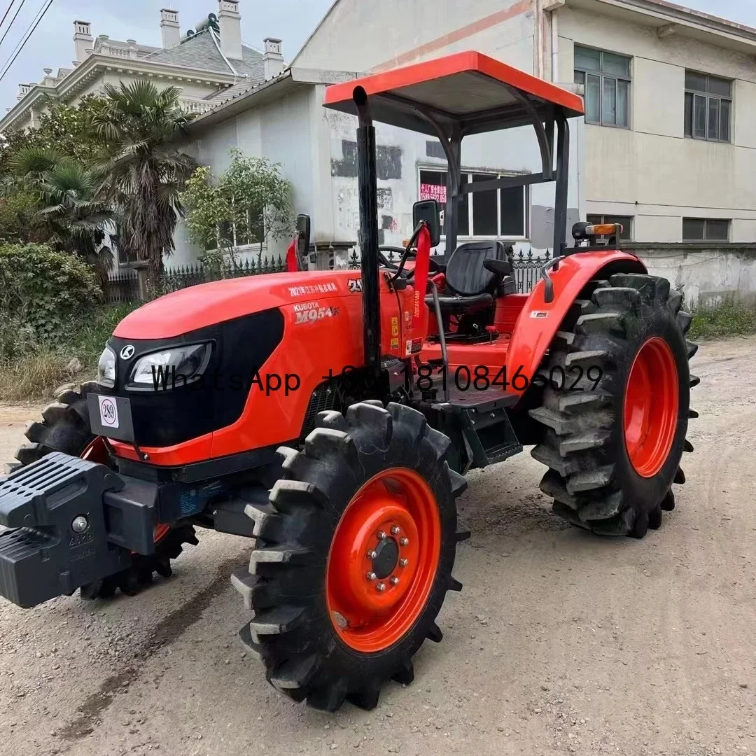 used/second hand wheel tractors japan kubota 95hp 4x4wd small mini compact agricultural farm machinery equipment front loader