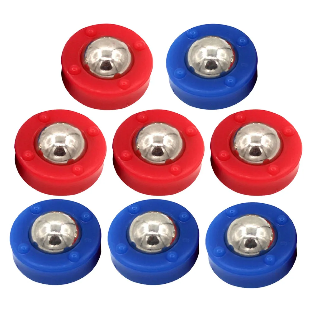 8Pcs High Performance Shuffleboard Rolling Beads Table Game Pucks Precision Crafted Steel Plastic Easy Slide Family