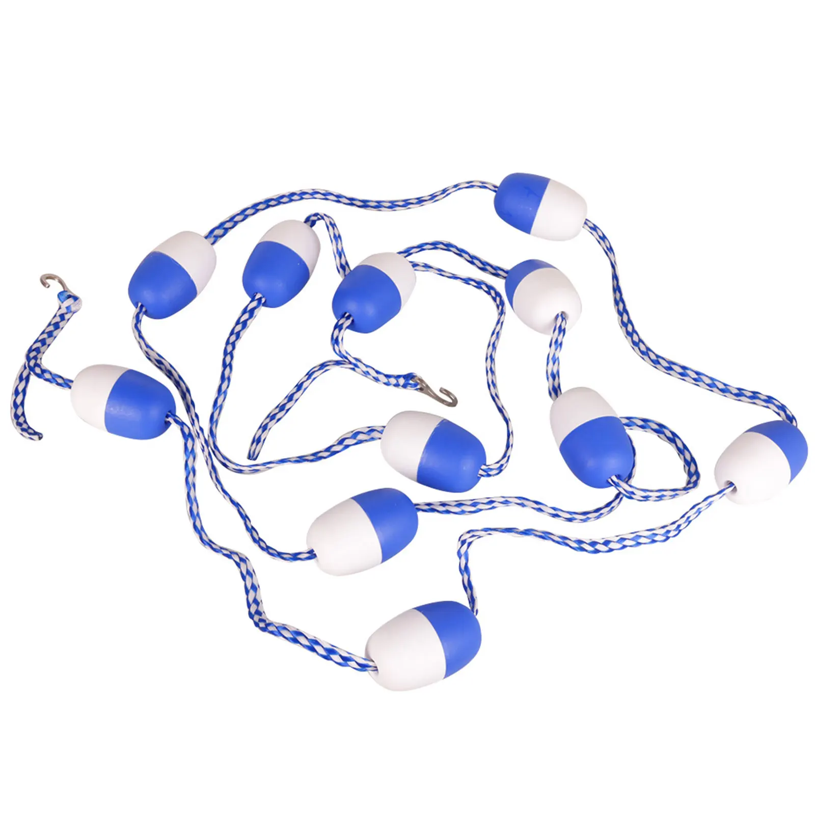 

5.5m Pool Floating Ball Buoy with 11 Floats & 2 Hooks Swimming Pool Safety Separation Line Swimming Pool Accessories