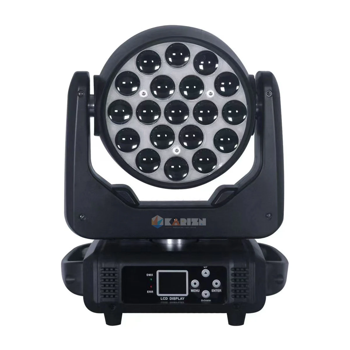 ضوء LED متحرك من Karizn ، غسيل شعاع 19x15 واط ، تأثير تكبير أضواء المسرح ، DMX512 احترافي وصوت يعمل بالتحكم DJ