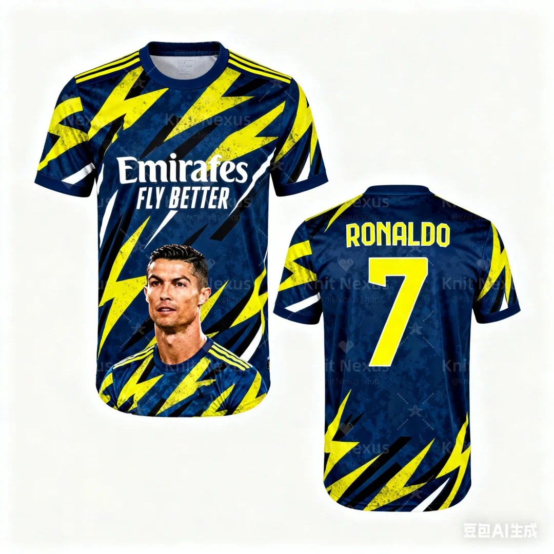 رونالدو رقم. 7 كرة القدم جيرسي الرجال تي شيرت رياضي ثلاثية الأبعاد الطباعة الصيف الجافة بسرعة تي شيرت رجالي ملابس الأطفال المحملة امرأة #2