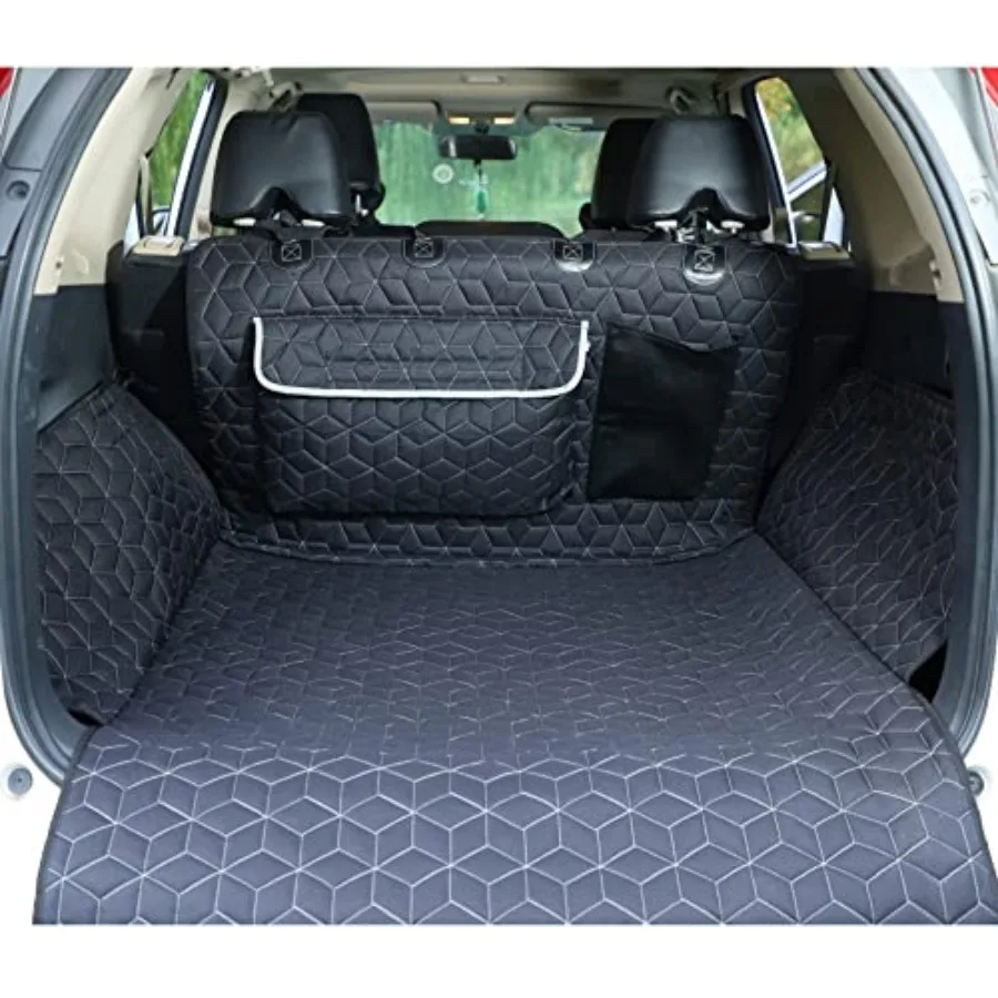 

SUV Cargo Liner for Dogs100% Waterproof Pet Trunk Car Seat Cover Mat with Bumper Flap Protector Dog Protect Auto Carpet Heavy D
